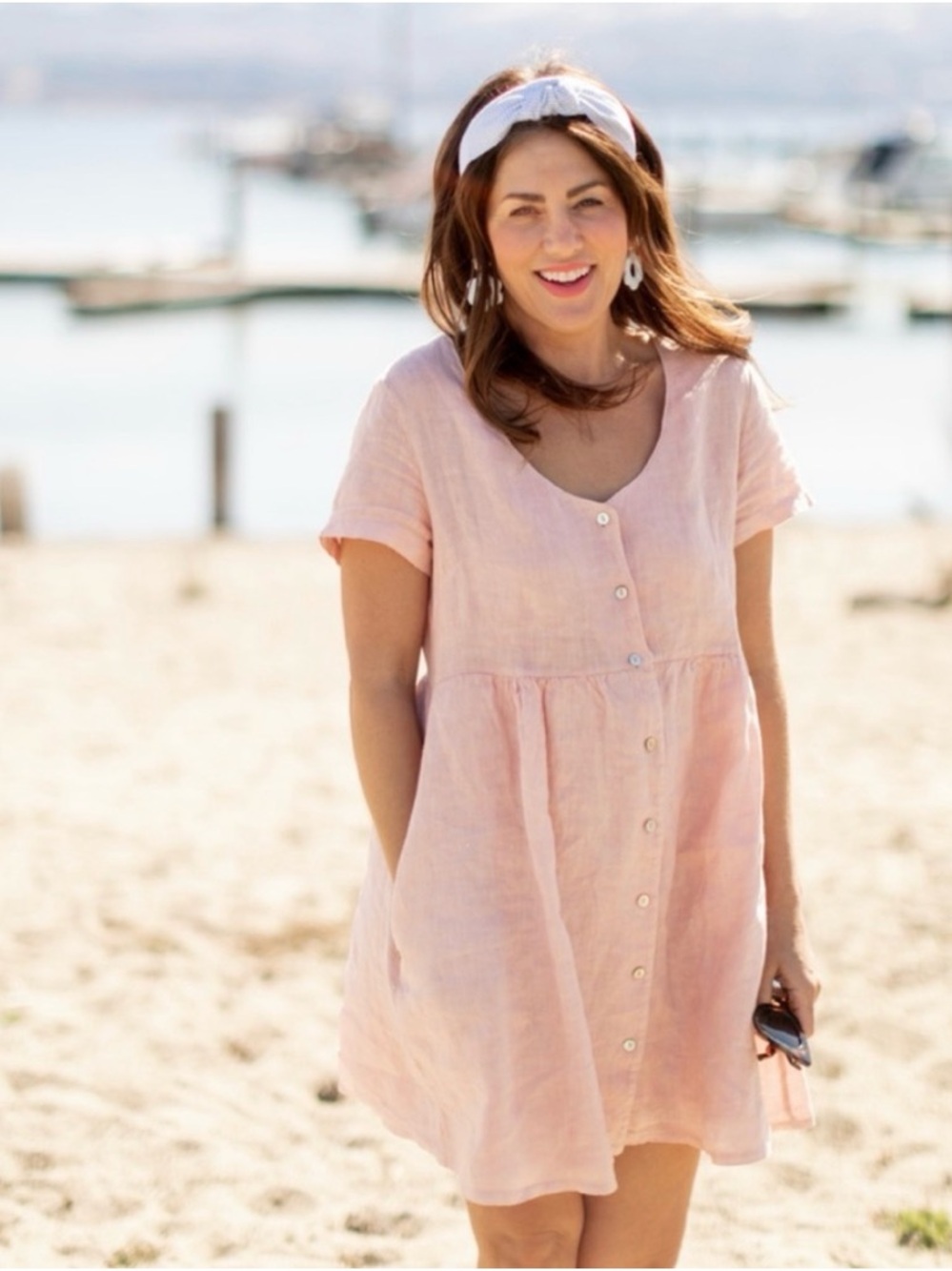 Jillian Harris x PRIV Hampton’s Linen 
Woman’s M/brunch to beach